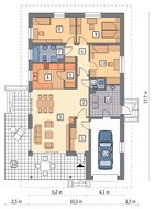 Проект просторной усадьбы открытого типа