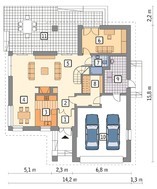 Проект стильного жилья на 6 спален