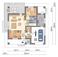 Проект двухэтажного представительного жилого дома