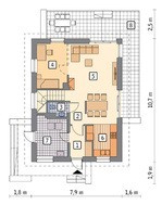 Проект миловидного двухэтажного дома на 5 спален