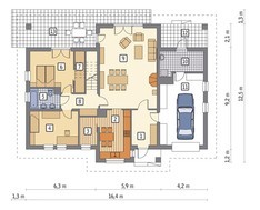 Проект визуально привлекательного дома на 5 спален