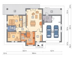 Проект привлекательного дома с мансардой