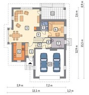 Проект привлекательного жилого дома с кирпичным орнаментом