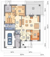 Проект коттеджа выполненного в благородных серых оттенках