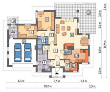 Проект красивого большого двухэтажного дома