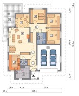 Проект просторного дома на 130 м2