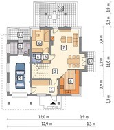 Проект пригожего дома на 5 спален