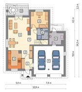 Проект симпатичного дома в коричневых тонах
