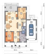 Проект двухэтажного особняка с красивой верандой