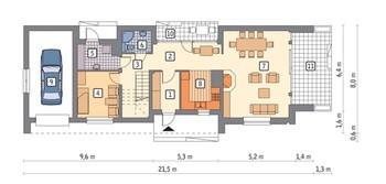 Интересный дом для узкого участка