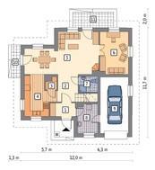 Интересный двухэтажный особняк с камином