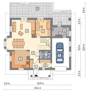 Проект симпатичного дома на 6 спален