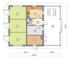Проект симпатичной конюшни с большой верандой
