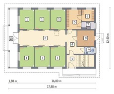 Интересный проект конюшни на 6 особей