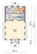 Проект красивого магазина с жилыми апартаментами