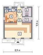 Проект небольшого здания универсального назначения