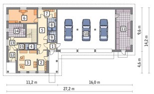 Проект торгово-сервисного комплекса с жилым помещение