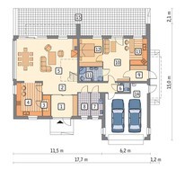 Проект просторного двухэтажного дома на 8 спален