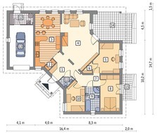 Проект жилого дома Г - образной формы