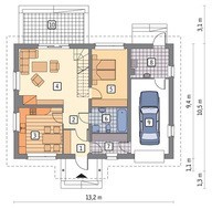 Аккуратный жилой дом с гаражом