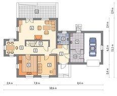 Двухэтажный илой дом привлекательного вида
