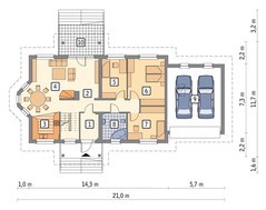 Двухэтажный привлекательный дом на 7 спален