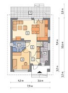 Двухэтажный жилой дом с просторными спальнями