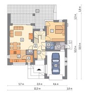 Проект жилого дома в стиле минимализма на 2 этажа