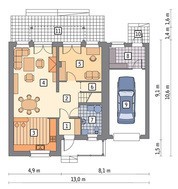 Проект жилого дома в шоколадном колере