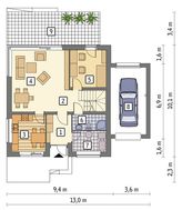 Жилой дом необычного вида