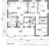 Стильный элегантный дом площадью 70 м2