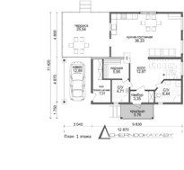 Интересный загородный дом для отдыха и банных процедур