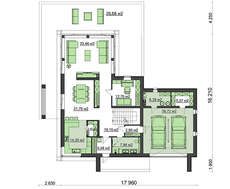 Проект особняка площадью 283 кв. м в стиле минимализма