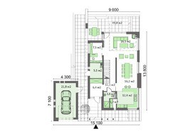 Двухэтажный особняк с уютными жилыми комнатами