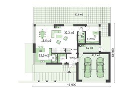 Стильный современный особняк с просторным гаражом