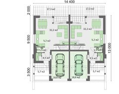 Таунхаус в стиле минимализма с просторными гостиными