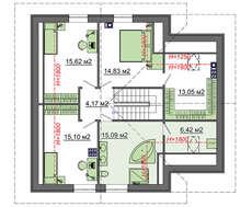 Интересный жилой дом с милыми балкончиками