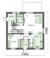 Аккуратный жилой дом с уютными балконами