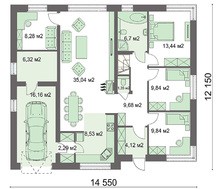 Привлекательный дом с гаражом и чердаком