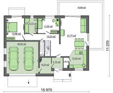 Жилой дом с просторным гаражом и пятью спальнями