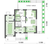 Проект роскошного особняка на четыре спальни