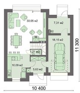 Красивый дом с просторной гостиной