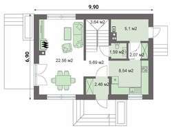 Проекты домов 6х9 с отличной планировкой