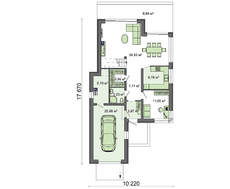 Проект загородного дома для узкого участка