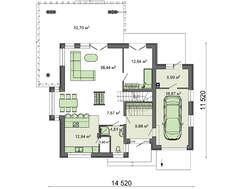 Проект красивого особняка со вторым светом