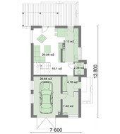 Проект красивого жилого дома с тремя спальнями