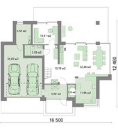 Чертежи красивого современного жилого дома