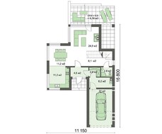 Изящный двухэтажный особняк с стильным декором