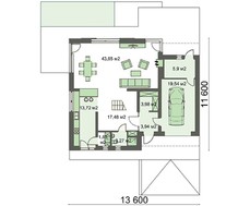 Красивый двухэтажный дом с восхитительной верандой