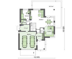 Проект красивого жилого дома с мансардой